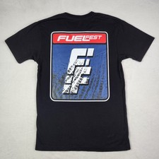 FUEL FEST Car Show Black T Shirt Adult Size Medium USA Made Cotton 100% AOP
