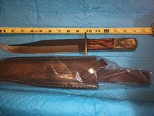 15" Bowie Knife with Leather Sheath