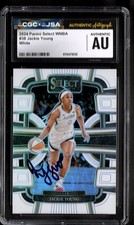 2024 Prizm Jackie Young White Prizm #/99 IN PERSON ON CARD AUTOGRAPH