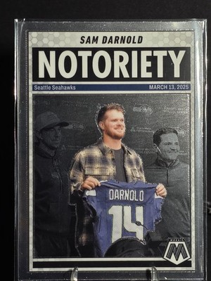 2025 Panini Mosaic Notoriety Sam Darnold #9 | eBay