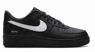 Supreme®/Nike® Air Force 1 Low 27cm Nike Air Force 1 Low Supreme Black White CU9225-002 Men Size | eBay