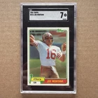 Topps 1981 Joe Montana #216 San Francisco 49ers NFL SGC 7