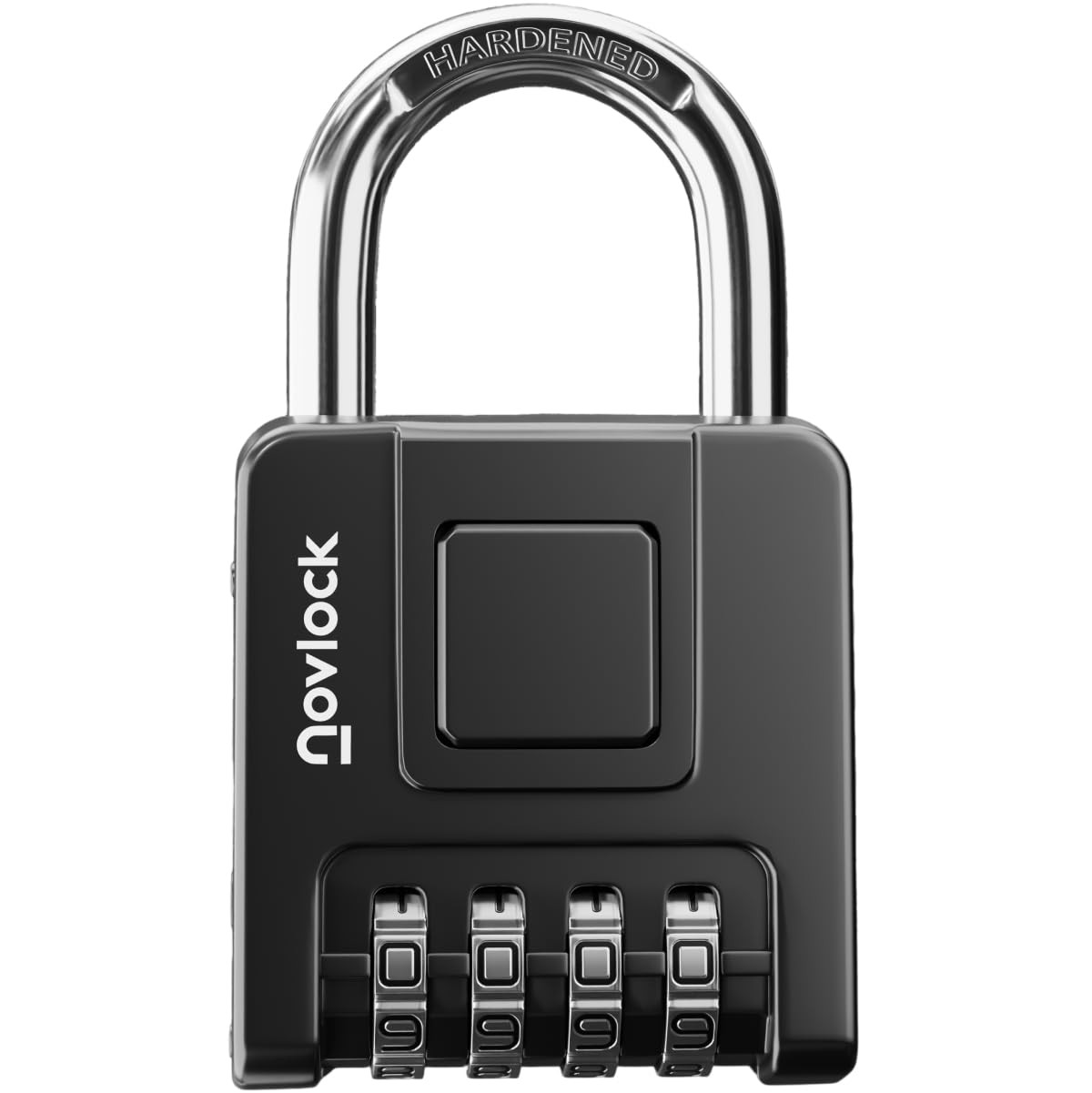 Combination Padlock 4-Digit Weatherproof Heavy Duty 7mm Shackle Black - Image 2
