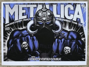 Metallica 2017 Poster for sale | eBay