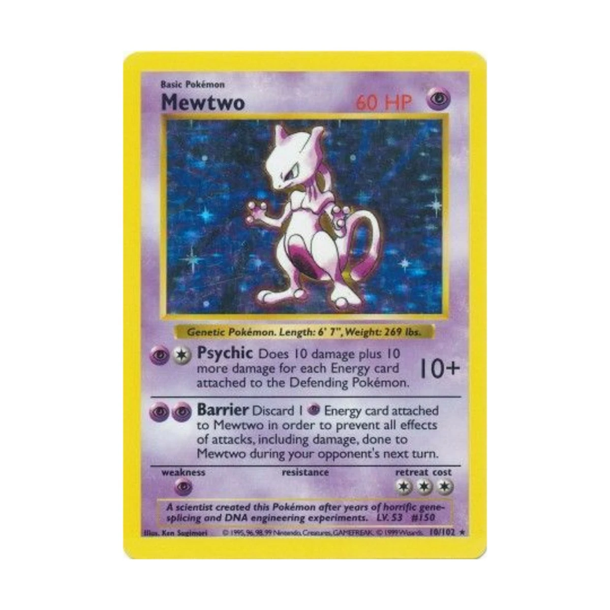 MEWTWO SHADOWLESS 10/102 ミュウツー 英語版 Mewtwo 010/102 Base Set (Shadowless) for sale | eBay