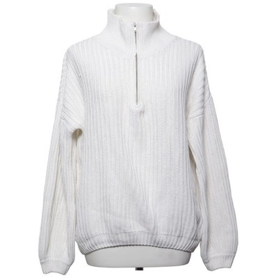 NA-KD Reborn, Strickpullover, Größe: M, Weiß, Acryl/Baumwolle, Einfarbig #eVx