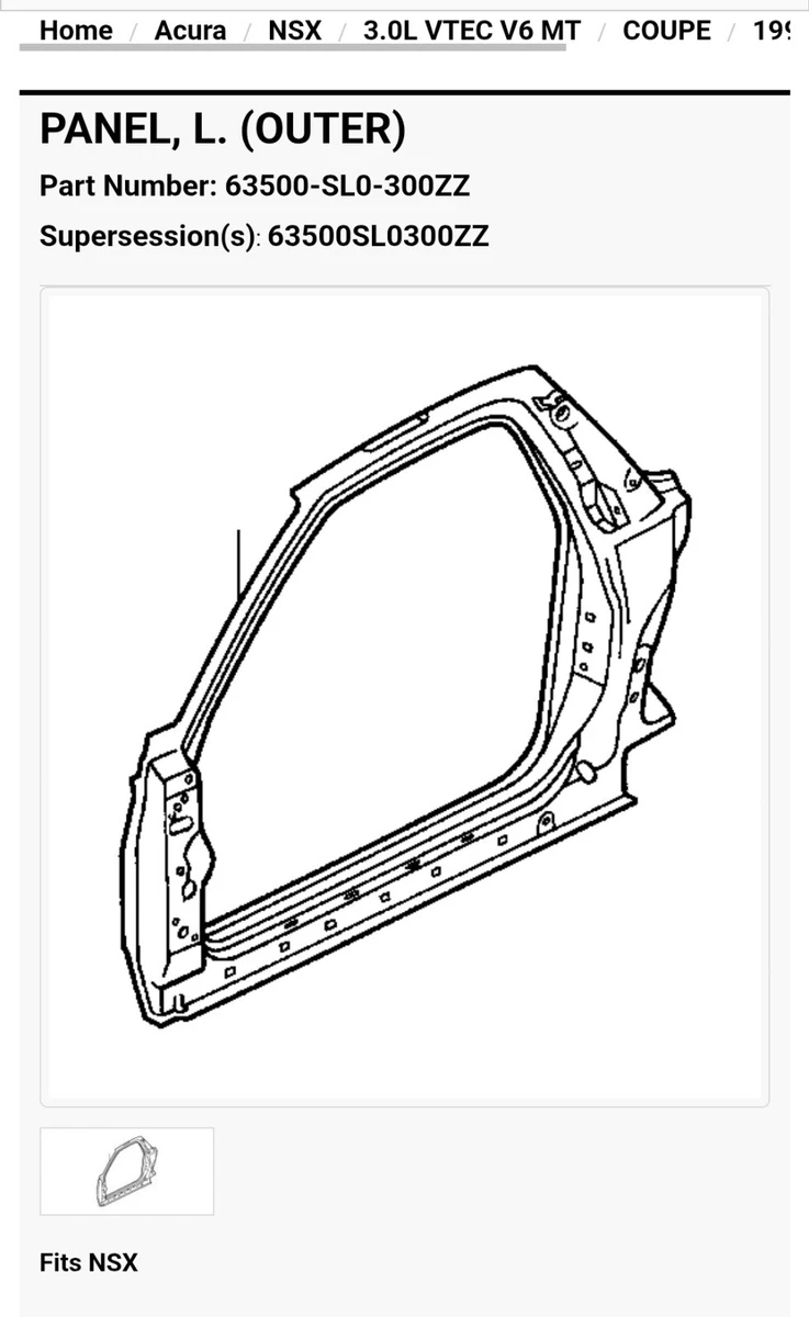 Interior Door Panels & Parts for Acura NSX for sale | eBay