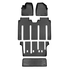 SMARTLINER Front/Rear Floor Liners w/Cargo Liner Black for Kia Sedona