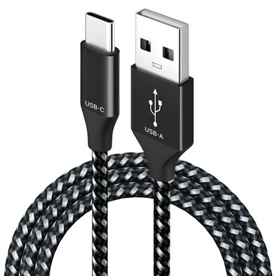 USB-C Cable 3ft Nylon Braided USB-A to Type-C Cable 18W 480Mbps