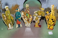 RARE MARX SOLDIERS OF FORTUNE LOT OF 5 TARGET ARMY FIGURES CIRCA 1930-40  3 