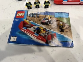 Lego City Fire truck And Fire boat Set 7213, Missing 3 stickers