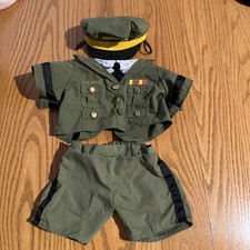 Build A Bear US ARMY Military Uniform Pants Hat Shirt Soldier outfit