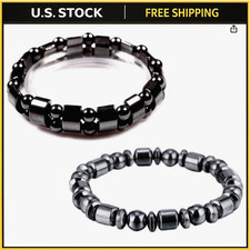 2 PCS Magnetic Bracelet for Arthritis Pain Relief Powerful Magnets Energy Cuff