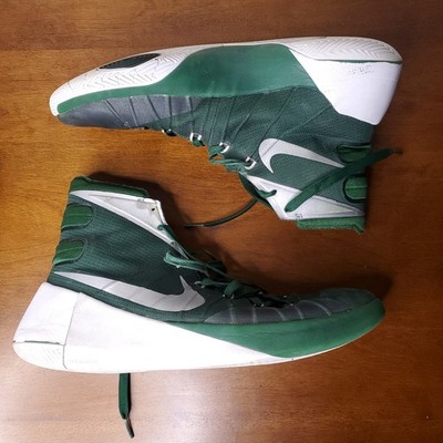 Nike Hyperdunk 2015 High Top green White Mens 12.5 Basketball Sneaker 812944-302