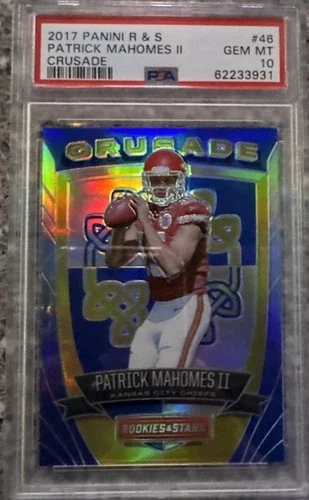 2017 Panini Rookies & Stars - Crusade Patrick Mahomes II #46 (RC) PSA 10 FQC-003