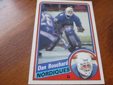 dan bouchard (quebec nordiques - g) 1984/85 topps card #128 nr/mint condition