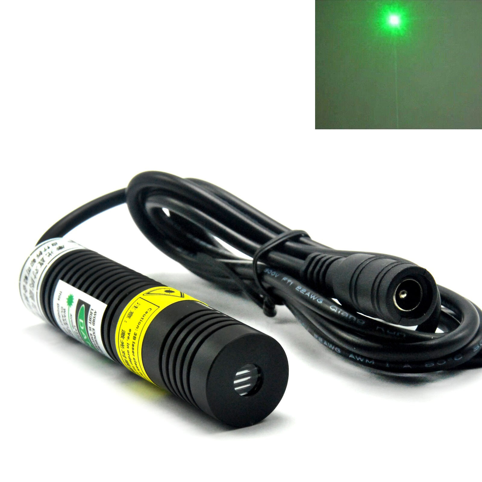 Green Dot 532nm 50mW Locator Aiming Positioning 5V Laser Diode Module 18x75mm
