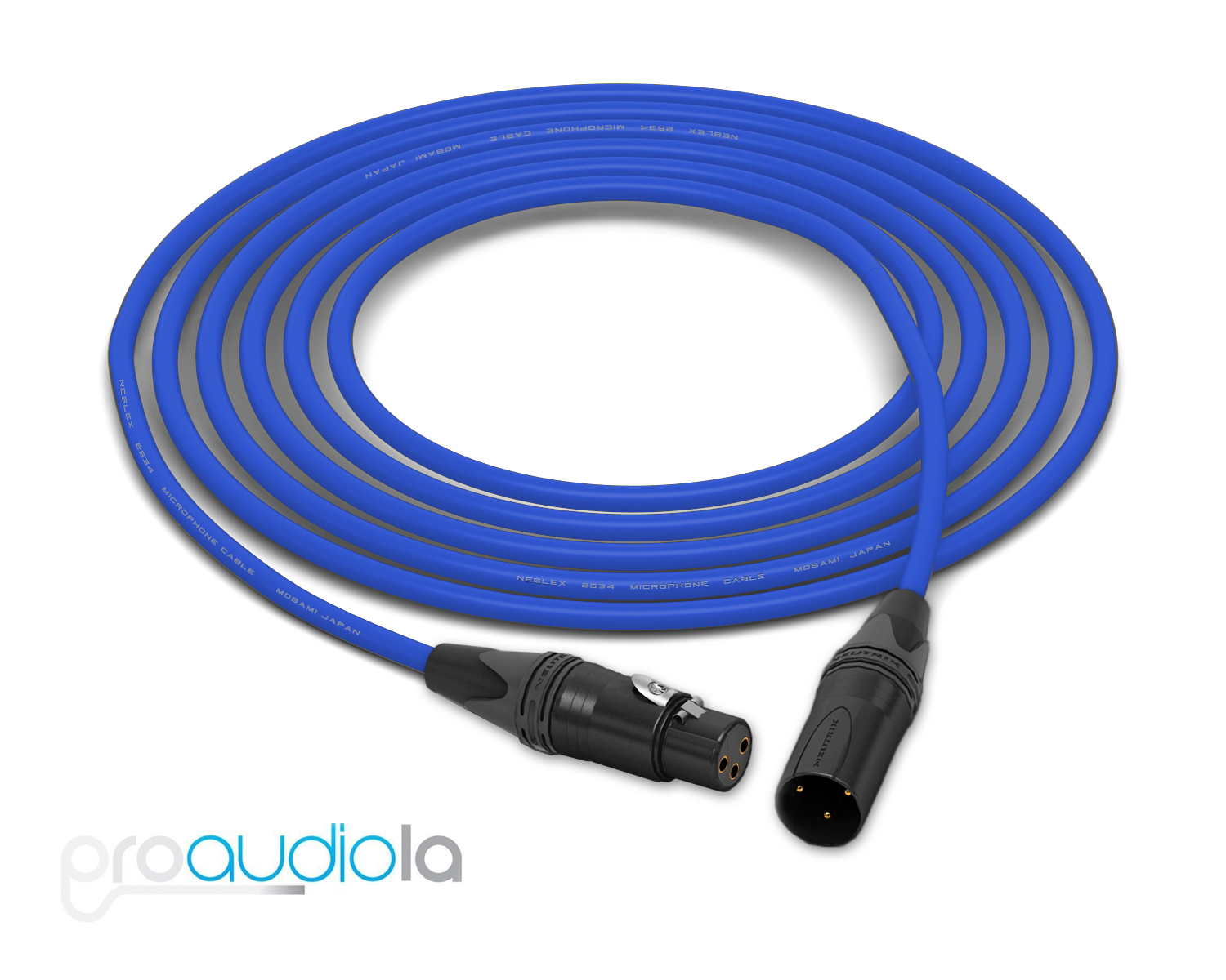 Mogami Quad 2534 Cable Neutrik Gold XLR-F XLR-M Blau 150 Feet 150 Ft. 150' Mogami Quad 2534 Cable Neutrik Gold XLR-F XLR-M Blau 150 Feet 150 Ft. 150'