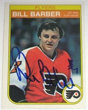 BILL BARBER SIGNED 1982-1983 O-PEE-CHEE PHILADELPHIA FLYERS CARD AUTOGRAPH AUTO!