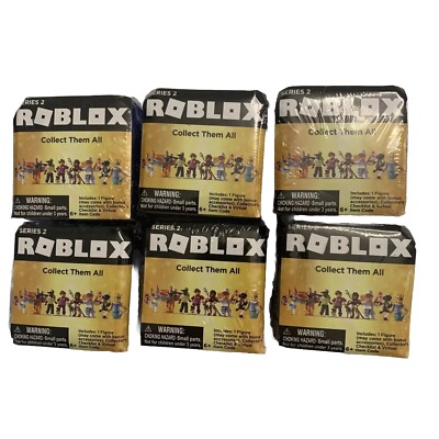 6 x ROBLOX Celebrity Series 2 Blue Blind Box Mystery Cube! New
