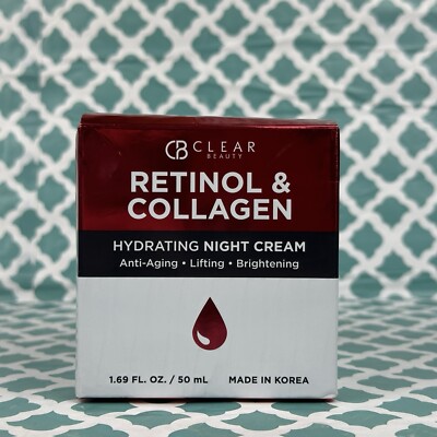 Clear Beauty Retinol & Collagen Hydrating NIGHT CREAM 1.69 oz