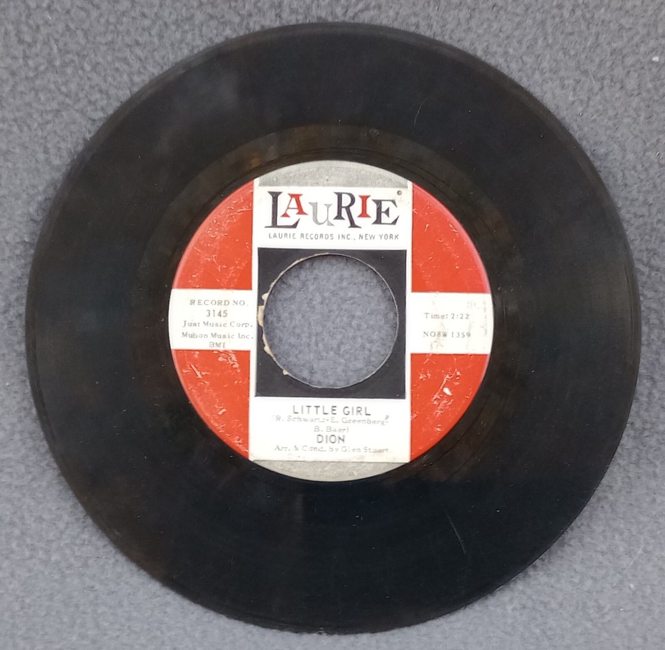 Dion Love Came To Me / Little Girl (Laurie Records) 7" 45 RPM Record