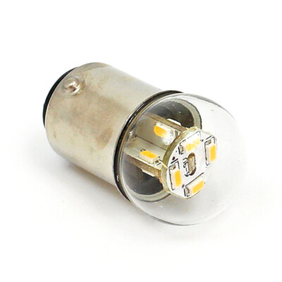 Warmweiße 6V LED Warnleuchte - SBC BA15D Sockel