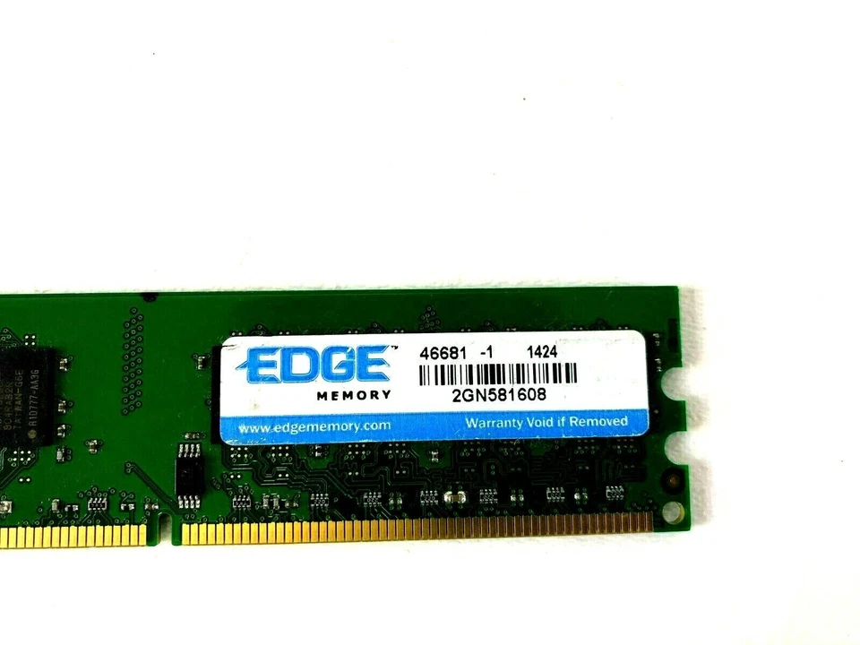 Lot of 3 EDGE 2GN581608 DDR2 PC2 6400 2GB RAM Memory  - Image 2 of 4