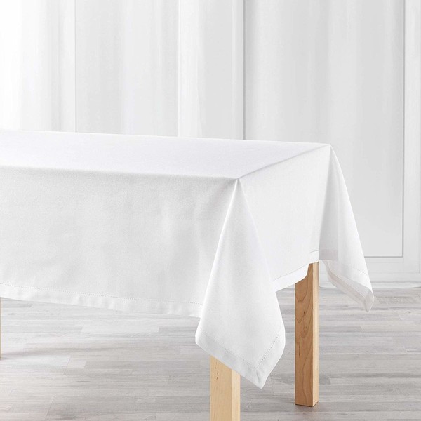 Tischdecke, Rechteckige Tischdecke, 140 X 240 Cm, Weiß-image