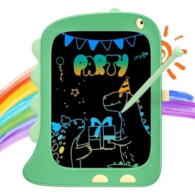 LCD Dinosaurier Schreibtablett | 8,5 Zoll Bildschirm |ab 3 Jahren| Grün