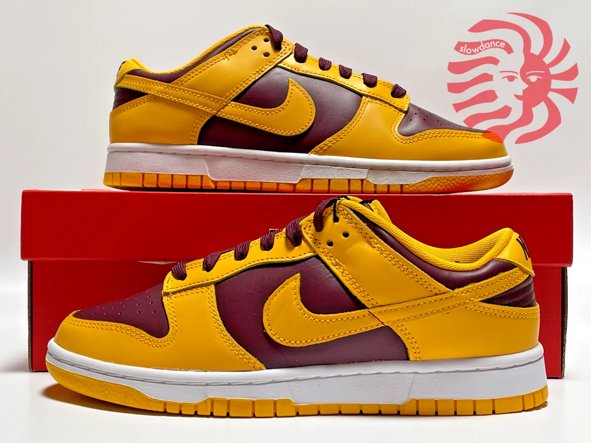 Gold and maroon best sale shoes