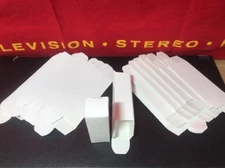 EMPTY WHITE VACUUM TUBE BOXES  10 25 50  or 100 PCS for 12AX7,6DJ8, 6AU6 & More