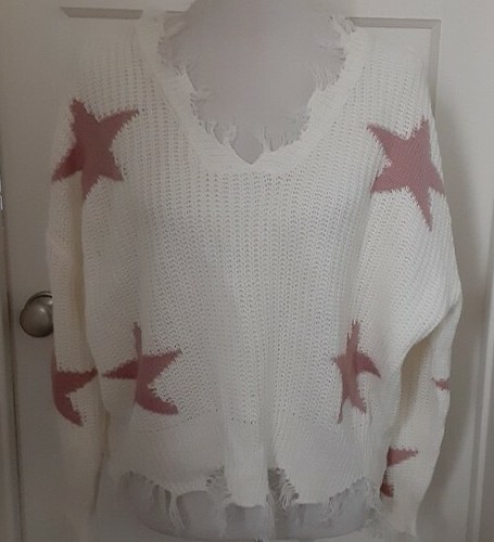 Polly \u0026 Esther Knit Sweater Womens Med 