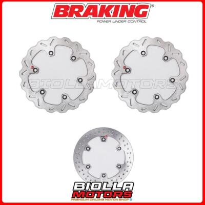 BRAKE DISC KIT BRAKING HONDA CBX F 750 1988 - FRONT + REAR [WAVE FIS