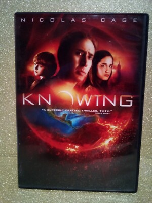(1-424) ''KNOWING'' DVD / PRE-WATCHED / SCIENCE FICTION THRILLER (SCIFITH'R)