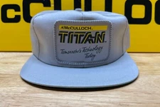 VINTAGE NOS McCulloch Titan Hat, has Some Discoloration From Storage (Bin S4)
