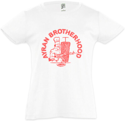 Ayran Crew Kids Girls T-Shirt Fun Döner Addiction Against Racism Kebab Turkey