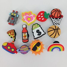 Lot Of 12 Cute Colorful Croc Charms