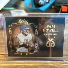 2022 Wild Card MATTE - Smoking Guns Black - Orange Smoke #SG-8 Sam Howell (RC)