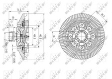 Fits NRF NRF 49577 Clutch, radiator fan DE stock