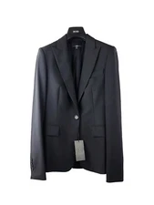 HUGO BOSS NAVY WOOL BUSINESS "JUICY5" BLAZER JACKET SIZE 8 BRAND NEW $575.00