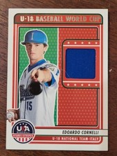 Edoardo Cornelli l Panini USA Stars & Stripes Patch l U-18 Italy World Cup