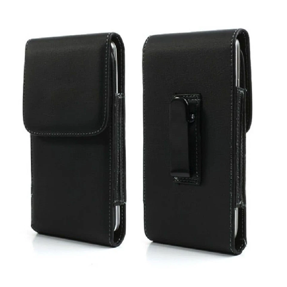 for HTC Windows Phone 8S Case Metal Belt Clip Synthetic Leather Vertical Premium - Image 3 of 4