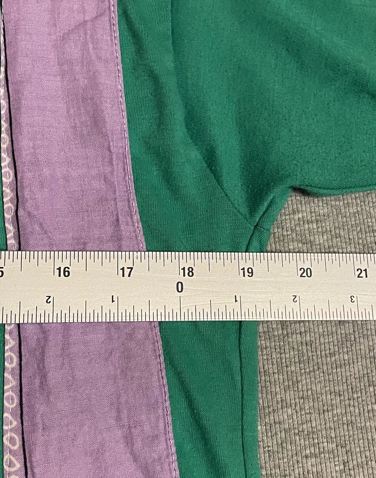 Винтажная бандана ручной работы 1980-е сделано в США XL одинарный шов Oliver North рубашка 1 из 1 - Изображение 4 из 4