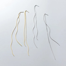 Lange Ohrhänger Kette  Sterling Silber 925