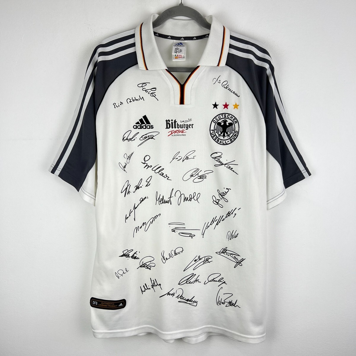 Germany 2000/2002 Vintage Squad Adidas Home Football Shirt Soccer