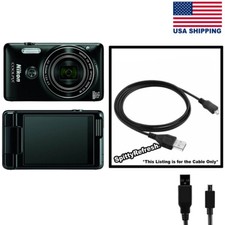 Nikon Coolpix S6900 Digital Camera USB Power Cable Transfer Replacement
