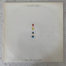 Elton John, Too Low For Zero - Pop Rock Vinyl LP Record 1983 (HIS PD 24)