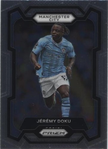 JEREMY DOKU #11 2023-24 Panini Prizm Black & White Checkerboard