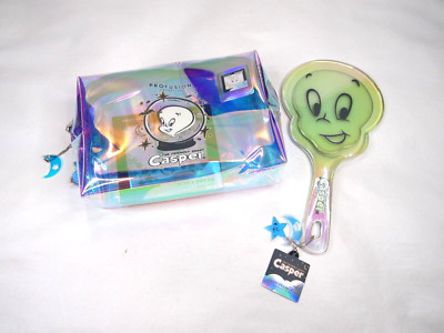 Profusion x Casper Cosmetics Glow in the Dark Hand Mirror & Make Up Bag - New